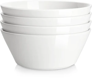 60 OZ Large Salad Soup Bowls Set of 4, White Ceramic Bowls
Deep Bowls for Kitchen, Family Salad, Ramen, Pasta, Pho, Fruit, Microwave & Dishwasher Safe Gift Set, Series REGULAR 60 OZ Large Salad Soup Bowls Set of 4, White Ceramic Bowls
Deep Bowls for Kitchen, Family Salad, Ramen, Pasta, Pho, Fruit, Microwave & Dishwasher Safe Gift Set, Series REGULAR