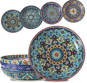 Pasta Bowls Set of 4, 42 oz Ceramic Serving Bowls for Daily Use
9.7 Inch Colorful Serving Bowls for Soup Dinner Fruit, Houserwarming Gift, Dishwasher & Microwave Safe, Bohemian Pasta Bowls Set of 4, 42 oz Ceramic Serving Bowls for Daily Use
9.7 Inch Colorful Serving Bowls for Soup Dinner Fruit, Houserwarming Gift, Dishwasher & Microwave Safe, Bohemian