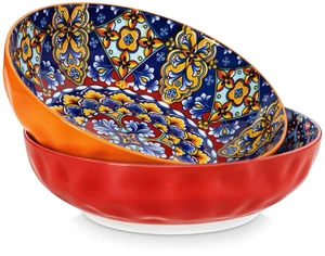 Large Serving Bowls,78 Oz Salad Bowls Set of 2, Red
Bohemian Decorative Bowls for Salad, Fruit, Pasta and Dinner, Serving Dishes Set for Party, Dishwasher & Microwave Safe Large Serving Bowls,78 Oz Salad Bowls Set of 2, Red
Bohemian Decorative Bowls for Salad, Fruit, Pasta and Dinner, Serving Dishes Set for Party, Dishwasher & Microwave Safe