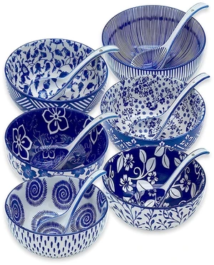 28Oz Ceramic Soup Ramen Bowl Set of 6 with Spoon Gift Box
Lead & Cd Free, Food Safe, Microwave/Oven/Dishwasher Safe, Spoon Matching Pattern Foam Packed, Ideal All-Occasion Gift 28Oz Ceramic Soup Ramen Bowl Set of 6 with Spoon Gift Box
Lead & Cd Free, Food Safe, Microwave/Oven/Dishwasher Safe, Spoon Matching Pattern Foam Packed, Ideal All-Occasion Gift