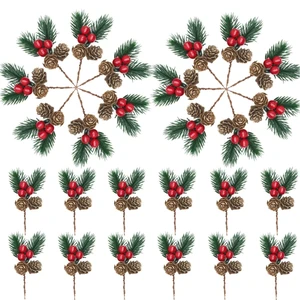 Christmas Floral Picks, 30Pcs Pine Cone Holly Berry Stems
Pinecone Crafts, Artificial Christmas Picks and Sprays, Red Berry Branches Greenery, For Christmas Home Decor, Garland,Wreath Christmas Floral Picks, 30Pcs Pine Cone Holly Berry Stems
Pinecone Crafts, Artificial Christmas Picks and Sprays, Red Berry Branches Greenery, For Christmas Home Decor, Garland,Wreath