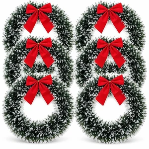 6 Christmas Front Door Wreaths with Red Bow 13" Winter Decoration Wall
Decor Hanging Kitchen Decorations Artificial Home Decor Holiday Indoor Window 6 Christmas Front Door Wreaths with Red Bow 13" Winter Decoration Wall
Decor Hanging Kitchen Decorations Artificial Home Decor Holiday Indoor Window