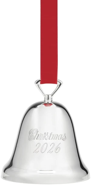 2026 Silverplate Christmas Bell Ornament 2026 Silverplate Christmas Bell Ornament