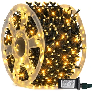164FT 500 LED Christmas Indoor Outdoor Decorative String Lights, 8 Modes Waterproof Green Wire LED Fairy Light for Christmas Party Wedding Garden Home Decoration (Warm White) 164FT 500 LED Christmas Indoor Outdoor Decorative String Lights, 8 Modes Waterproof Green Wire LED Fairy Light for Christmas Party Wedding Garden Home Decoration (Warm White)