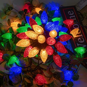 100LED 81FT C9 Christmas String Lights Plug in Fairy Twinkle Multicolor 100LED 81FT C9 Christmas String Lights Plug in Fairy Twinkle Multicolor