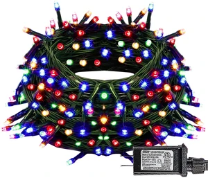 Christmas String Lights, 100 LED 33 FT Connectable Fairy Lights with 8 Modes, Waterproof Christmas Decorations for Indoor Outdoor Holiday Party Home Tree Decor (Multi-Colored) Christmas String Lights, 100 LED 33 FT Connectable Fairy Lights with 8 Modes, Waterproof Christmas Decorations for Indoor Outdoor Holiday Party Home Tree Decor (Multi-Colored)