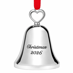 Christmas 2026 Silver Bell Ornament, Engraved Holiday Tree Decoration
Engraved bell with polished metal finish, with red ribbon, collectible décor or gift exchanges. Christmas 2026 Silver Bell Ornament, Engraved Holiday Tree Decoration
Engraved bell with polished metal finish, with red ribbon, collectible décor or gift exchanges.