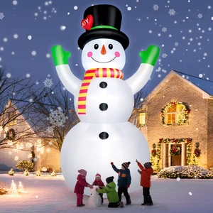 10 FT Christmas Inflatables Snowman Outdoor Yard Decorations, Giant Blow Up Snowman, Built-in Bright LED Lights, Huge Xmas Blowups Snow Man Outside Holiday Decor for Garden Patio Porch Lawn Home Party 10 FT Christmas Inflatables Snowman Outdoor Yard Decorations, Giant Blow Up Snowman, Built-in Bright LED Lights, Huge Xmas Blowups Snow Man Outside Holiday Decor for Garden Patio Porch Lawn Home Party