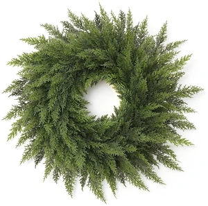 24" Christmas Wreaths for Front Door-Cedar Artificial Christmas Door Wreath 24" Christmas Wreaths for Front Door-Cedar Artificial Christmas Door Wreath