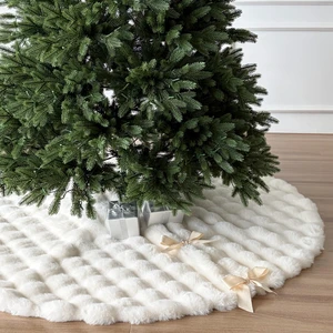60-Inch Puff Quilt Plush Faux Fur Christmas Tree Skirt, Cream
Fits 6 to 7.5 Ft Trees, Shed-Resistant Tufted Pile, Foam Padding, Microfiber Backing, Satin Ribbon Ties, Gift Box Packaging 60-Inch Puff Quilt Plush Faux Fur Christmas Tree Skirt, Cream
Fits 6 to 7.5 Ft Trees, Shed-Resistant Tufted Pile, Foam Padding, Microfiber Backing, Satin Ribbon Ties, Gift Box Packaging