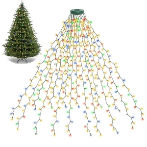 Christmas Tree Lights, 400LED 16 Lines Christmas Lights for Tree 8 Modes for 6ft-7ft Christmas Tree, UL Certified Indoor Outdoor Christmas Decorations 16 * 6.6ft Drops Multi-Colored Christmas Tree Lights, 400LED 16 Lines Christmas Lights for Tree 8 Modes for 6ft-7ft Christmas Tree, UL Certified Indoor Outdoor Christmas Decorations 16 * 6.6ft Drops Multi-Colored