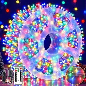 196FT 1200 LED Multicolor Outdoor Christmas Lights with 1.97IN LED Spacing