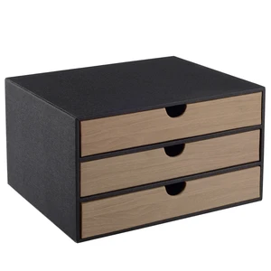 Fashion Multicolor Collocation Leather Desk Organizer File Cabinet Executive Office Supplies Desktop Filing A4 Contract Document Stackable Storage Box with 3 Drawers (Black) Fashion Multicolor Collocation Leather Desk Organizer File Cabinet Executive Office Supplies Desktop Filing A4 Contract Document Stackable Storage Box with 3 Drawers (Black)