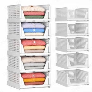 5 Pack Closet Organizers and Storage, Reinforced Stackable Closet 16.73" in 5 Pack Closet Organizers and Storage, Reinforced Stackable Closet 16.73" in