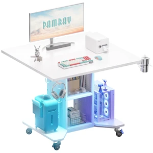 Small Gaming Desk Rolling Computer Table White
Movable, with Led Lights Power Outlets, with Storage Pegboard and Hook, Sturdy, Suitable for Study Gaming Bedroom Dorm Small Gaming Desk Rolling Computer Table White
Movable, with Led Lights Power Outlets, with Storage Pegboard and Hook, Sturdy, Suitable for Study Gaming Bedroom Dorm