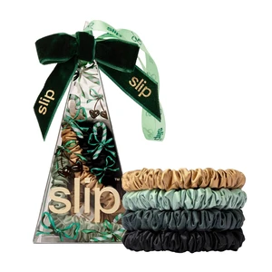 Silk Hair Ties, Sweetie Pie Ornament Scrunchies, Set of 4
100% Mulberry Silk | anti-friction, anti-tangle, anti-knot, anti-frizz, anti-snag | All Hair Types | Slipsilk Technology