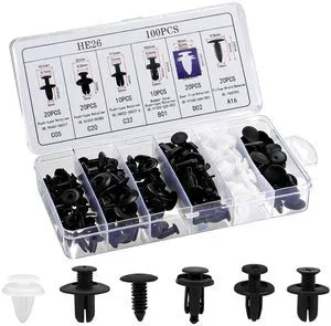 100Pcs Auto Body Panel Fasteners & Push Pin Rivets - 6 Sizes Bumper Fender Flare Retainer Clips. Plastic Expansion Screws Replacement for GM Ford Toyota Honda (100Pcs) 100Pcs Auto Body Panel Fasteners & Push Pin Rivets - 6 Sizes Bumper Fender Flare Retainer Clips. Plastic Expansion Screws Replacement for GM Ford Toyota Honda (100Pcs)