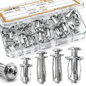 40PCS Expansion Screw and Petal Nut Kit M4 M5 M6 Jack Car Metal Screw Petal Shape Metal Nut Anchor Screw for Hollow Wall Iron Skin Plasterboard M-175-40PCS 40PCS Expansion Screw and Petal Nut Kit M4 M5 M6 Jack Car Metal Screw Petal Shape Metal Nut Anchor Screw for Hollow Wall Iron Skin Plasterboard M-175-40PCS