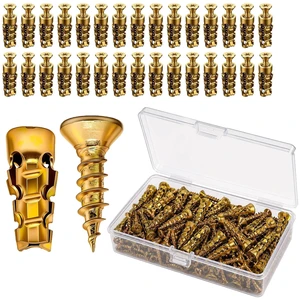 6×14mm Short Expansion Screw Set,Door Hinge Repair Screw and Expansion Anchor (50) 6×14mm Short Expansion Screw Set,Door Hinge Repair Screw and Expansion Anchor (50)