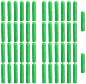 Expanding Plastic Screw Anchors, 50 Pieces of Drywall Expansion Pipe Drywall Anchors Ribbed Wall Anchors Applicable to M4 M5 Self Tapping Screws. (Green M6 29mm (1.14 inches)) Expanding Plastic Screw Anchors, 50 Pieces of Drywall Expansion Pipe Drywall Anchors Ribbed Wall Anchors Applicable to M4 M5 Self Tapping Screws. (Green M6 29mm (1.14 inches))