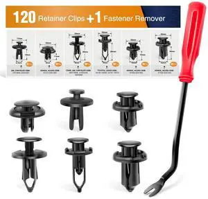 GRC-30 120PCS Car Retainer 6.3mm 8mm 9mm 10mm Expansion Screws Replacement Kit Bumper Push Rivet Clips, 1PC Fastener Remover GRC-30 120PCS Car Retainer 6.3mm 8mm 9mm 10mm Expansion Screws Replacement Kit Bumper Push Rivet Clips, 1PC Fastener Remover