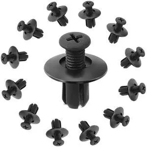 Automobile Expansion Screw, 400 Set Black Plastic Universal Fastening Clip for Inner Lining Buckle, Bumper, Mudguard, Trunk Clip (400) Automobile Expansion Screw, 400 Set Black Plastic Universal Fastening Clip for Inner Lining Buckle, Bumper, Mudguard, Trunk Clip (400)