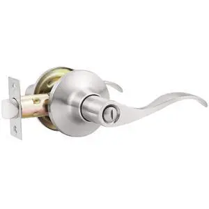 1 Pack Privacy Door Levers Brushed Nickel Lever Door Handles Interior for Bedroom and Bathroom Door Locks Wave Door Handles 1 Pack Privacy Door Levers Brushed Nickel Lever Door Handles Interior for Bedroom and Bathroom Door Locks Wave Door Handles