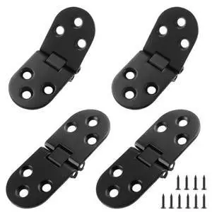 4Pcs Heavy Duty Folding Table Hinges, Black, (3.1 x 1.18inch) | Sewing Machine Flip Top Hinge, Zinc Alloy Butler Tray Hinge, With Mounting Screws for Drop Front Desk Drawer, Doors 4Pcs Heavy Duty Folding Table Hinges, Black, (3.1 x 1.18inch) | Sewing Machine Flip Top Hinge, Zinc Alloy Butler Tray Hinge, With Mounting Screws for Drop Front Desk Drawer, Doors