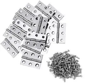 2 Inch Stainless Steel Hinges for Wood Box Crafts, 20 Pack | Stainless Steel Folding Hinges, perfect for DIY, Lightweight Projects,Jewelry Boxes, and Hobby Crafts, Assigned 126 Screws 2 Inch Stainless Steel Hinges for Wood Box Crafts, 20 Pack | Stainless Steel Folding Hinges, perfect for DIY, Lightweight Projects,Jewelry Boxes, and Hobby Crafts, Assigned 126 Screws