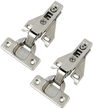 1 Pair2 Pack Kitchen Cabinet Hinges for Face Frame Cabinet, Concealed Cabinet Hinges Brushed Nickel with Mounting Screws 1 Pair2 Pack Kitchen Cabinet Hinges for Face Frame Cabinet, Concealed Cabinet Hinges Brushed Nickel with Mounting Screws