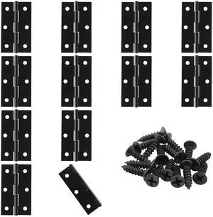 2.5 Inch Black Door Hinge Cabinet Hinge, 12 Pack | Butt Hinges, Ball Bearing, Window Outdoor Hinges, Mounting Screws 2.5 Inch Black Door Hinge Cabinet Hinge, 12 Pack | Butt Hinges, Ball Bearing, Window Outdoor Hinges, Mounting Screws