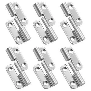 6 Pcs Stainless Steel Right Lift-Off Hinges, 1.5 Inch | Detachable Slip Joint, Small Flag Hinges, With Screws 6 Pcs Stainless Steel Right Lift-Off Hinges, 1.5 Inch | Detachable Slip Joint, Small Flag Hinges, With Screws