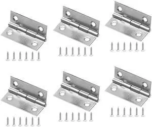 6Pack 2 Inch Butt Hinge 304 Stainless Steel Mini Hinges | Small Cabinet Hinges, Folding Craft Hinges, Mounting Screws Included, For Boxes Gate Drawer 6Pack 2 Inch Butt Hinge 304 Stainless Steel Mini Hinges | Small Cabinet Hinges, Folding Craft Hinges, Mounting Screws Included, For Boxes Gate Drawer