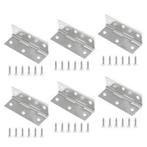 6Pack 3 Inch Butt Hinge 304 Stainless Steel Mini Hinges | Small Cabinet Hinges, Folding Craft Hinges, Mounting Screws Included, For Boxes Gate Drawer 6Pack 3 Inch Butt Hinge 304 Stainless Steel Mini Hinges | Small Cabinet Hinges, Folding Craft Hinges, Mounting Screws Included, For Boxes Gate Drawer
