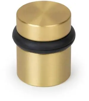Floor Door Stop Heavy Duty Solid Brass, Satin Brass, 1.5 in Door Stopper | Mega Handles Wall Protector from Knobs, Rubber Bumper, Mounting Hardware Included, for Hardwood Carpet Tile, Floor Mounted Floor Door Stop Heavy Duty Solid Brass, Satin Brass, 1.5 in Door Stopper | Mega Handles Wall Protector from Knobs, Rubber Bumper, Mounting Hardware Included, for Hardwood Carpet Tile, Floor Mounted