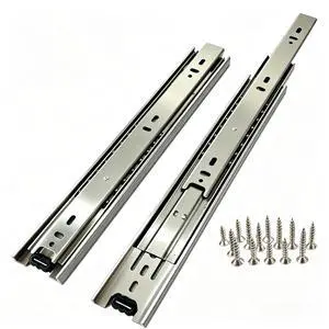 1 Pairs Full Extension Drawer Slides, 10 Inch Heavy Duty Drawer Runners, Anti-Rust & Long-Lasting Side Mount Dresser Cabinet Rails, 1.77 Inch Width Slides for Kitchen Cabinet, 100LB(45kg) Capacity. 1 Pairs Full Extension Drawer Slides, 10 Inch Heavy Duty Drawer Runners, Anti-Rust & Long-Lasting Side Mount Dresser Cabinet Rails, 1.77 Inch Width Slides for Kitchen Cabinet, 100LB(45kg) Capacity.
