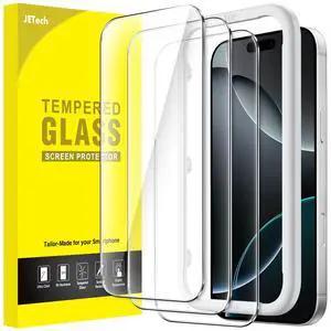 Screen Protector for iPhone 16 Pro, 3-Pack | 9H Tempered Glass, HD Clear, Anti-Scratch Protection, Easy Installation Tool Screen Protector for iPhone 16 Pro, 3-Pack | 9H Tempered Glass, HD Clear, Anti-Scratch Protection, Easy Installation Tool