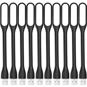 USB LED Light Lamp for Power Bank (10 PCS) Portable Eye Care Mini Night Light with Flexible Arm, USB Gooseneck Reading Lamps Book Light,Compatible for Desktop, Notebook Laptop (10-Black) USB LED Light Lamp for Power Bank (10 PCS) Portable Eye Care Mini Night Light with Flexible Arm, USB Gooseneck Reading Lamps Book Light,Compatible for Desktop, Notebook Laptop (10-Black)