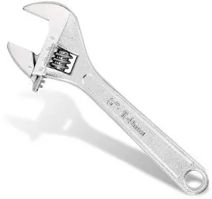6 Inch Adjustable Wrench, Compact Carbon Steel with Deep-Engraved SAE/Metric Scales for DIY, Bike Repair & Home Projects 6 Inch Adjustable Wrench, Compact Carbon Steel with Deep-Engraved SAE/Metric Scales for DIY, Bike Repair & Home Projects
