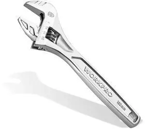 6" Adjustable Wrench, Cr-V Steel, Chrome Plated Finish | SAE & Metric Scales, Precision Jaw, Smooth Worm Gear, Ergonomic Grip for DIY, Auto Repair, Plumbing and Home Repairs 6" Adjustable Wrench, Cr-V Steel, Chrome Plated Finish | SAE & Metric Scales, Precision Jaw, Smooth Worm Gear, Ergonomic Grip for DIY, Auto Repair, Plumbing and Home Repairs