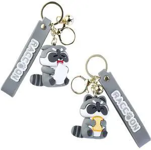 2Pcs/set Cartoon Keyring Creative Animal Pendant Car Key Pendant Metal Key Ring,Handbag Charms Cartoon Key Chain for Girls Women Backpack Decor 2Pcs/set Cartoon Keyring Creative Animal Pendant Car Key Pendant Metal Key Ring,Handbag Charms Cartoon Key Chain for Girls Women Backpack Decor