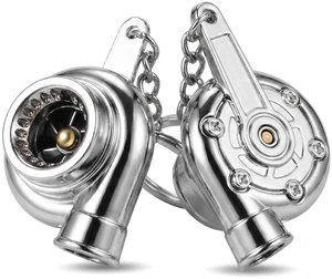 2Pcs Turbo Keychain: Zinc Alloy Turbocharger Keyring - Car Keychain for Men & Car Enthusiasts, Creative Automotive Accessory Gift 2Pcs Turbo Keychain: Zinc Alloy Turbocharger Keyring - Car Keychain for Men & Car Enthusiasts, Creative Automotive Accessory Gift