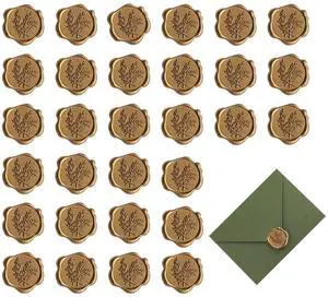 30Pcs Rosemary Wax Seal Stickers for Wedding Party Invitation | Composite lacquer wax craft, ideal for funeral gift wrap handwritten letter, self-adhesive backing, embossed rosemary detail 30Pcs Rosemary Wax Seal Stickers for Wedding Party Invitation | Composite lacquer wax craft, ideal for funeral gift wrap handwritten letter, self-adhesive backing, embossed rosemary detail