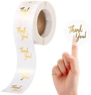 500Pcs Clear Thank You Stickers Round Transparent PVC Stickers, 1 in Self-Adhesive Envelope Seal Labels for Business Wedding Festival Baby Shower Birthday Party (500) 500Pcs Clear Thank You Stickers Round Transparent PVC Stickers, 1 in Self-Adhesive Envelope Seal Labels for Business Wedding Festival Baby Shower Birthday Party (500)