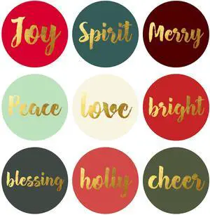 Christmas Stickers Envelope Seals 1.4 inch 90pcs Christmas Stickers Envelope Seals 1.4 inch 90pcs
