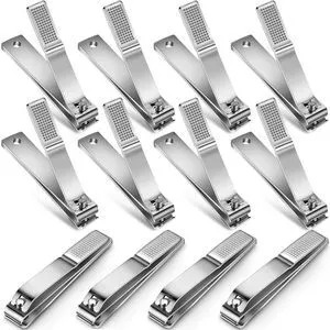 6 Pcs Large Toenail Clippers Straight Edge Cutters, Silver | Stainless Steel Nail Clippers for Men Women, Sharp Straight Blade, Professional Toe Care, Durable Heavy Duty Cutters 6 Pcs Large Toenail Clippers Straight Edge Cutters, Silver | Stainless Steel Nail Clippers for Men Women, Sharp Straight Blade, Professional Toe Care, Durable Heavy Duty Cutters