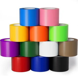 12 Pack Rainbow Colored Duct Tape 2" x10YD Waterproof No Residue | 12-Pack. Heavy duty, tears by hand. Strong adhesion, no residue. Ideal for DIY, packing, marking & crafts. 12 Pack Rainbow Colored Duct Tape 2" x10YD Waterproof No Residue | 12-Pack. Heavy duty, tears by hand. Strong adhesion, no residue. Ideal for DIY, packing, marking & crafts.