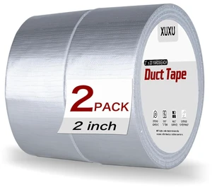 2 Pack Silver Duct Tape Heavy Duty Waterproof 40 Yards x 2 Inch Total | Strong Adhesive for Indoor Outdoor Repairs 2 Pack Silver Duct Tape Heavy Duty Waterproof 40 Yards x 2 Inch Total | Strong Adhesive for Indoor Outdoor Repairs