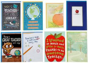 Teacher Appreciation Cards, Assorted 8-Pack (Thanks So Much) Teacher Appreciation Cards, Assorted 8-Pack (Thanks So Much)