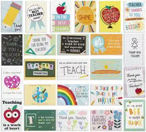 24 Pack Teacher Thank You Cards - Cute Teacher Appreciation Cards in 24 unique Designs- Greeting Card For Teachers Day Card -End of Year Teacher Cards, Thank You Notes To Teachers 4 x 6 inches 24 Pack Teacher Thank You Cards - Cute Teacher Appreciation Cards in 24 unique Designs- Greeting Card For Teachers Day Card -End of Year Teacher Cards, Thank You Notes To Teachers 4 x 6 inches